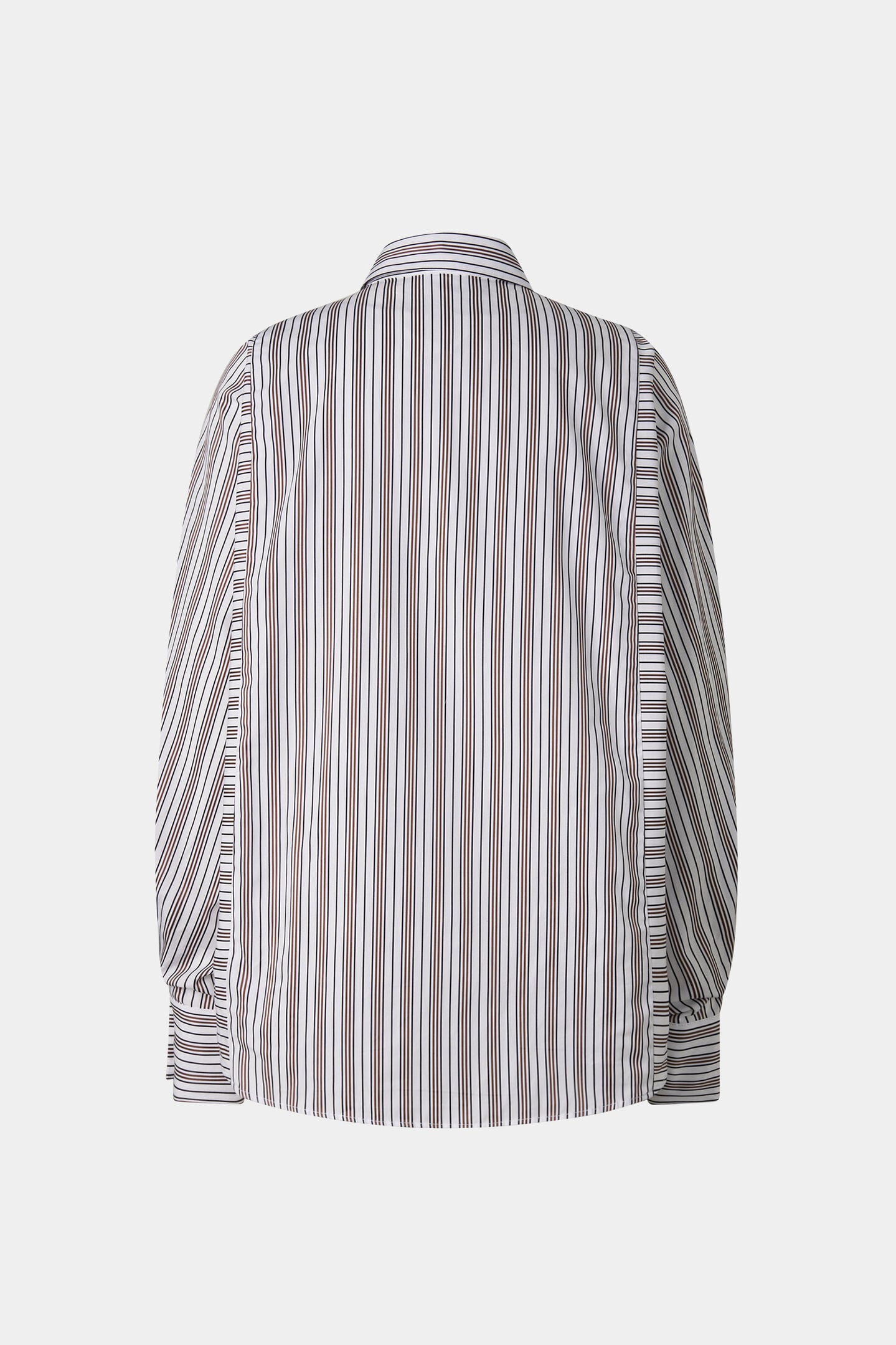 Cotton shirt blouse Gigi White/brown
