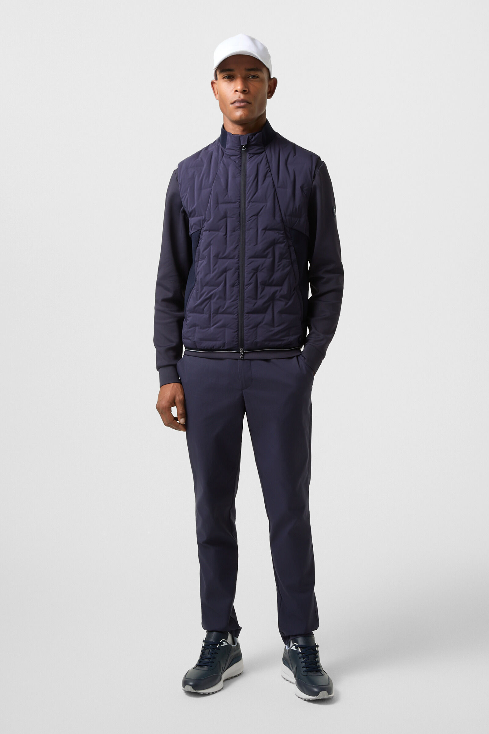 Sascha lightweight down waistcoat Navy blue