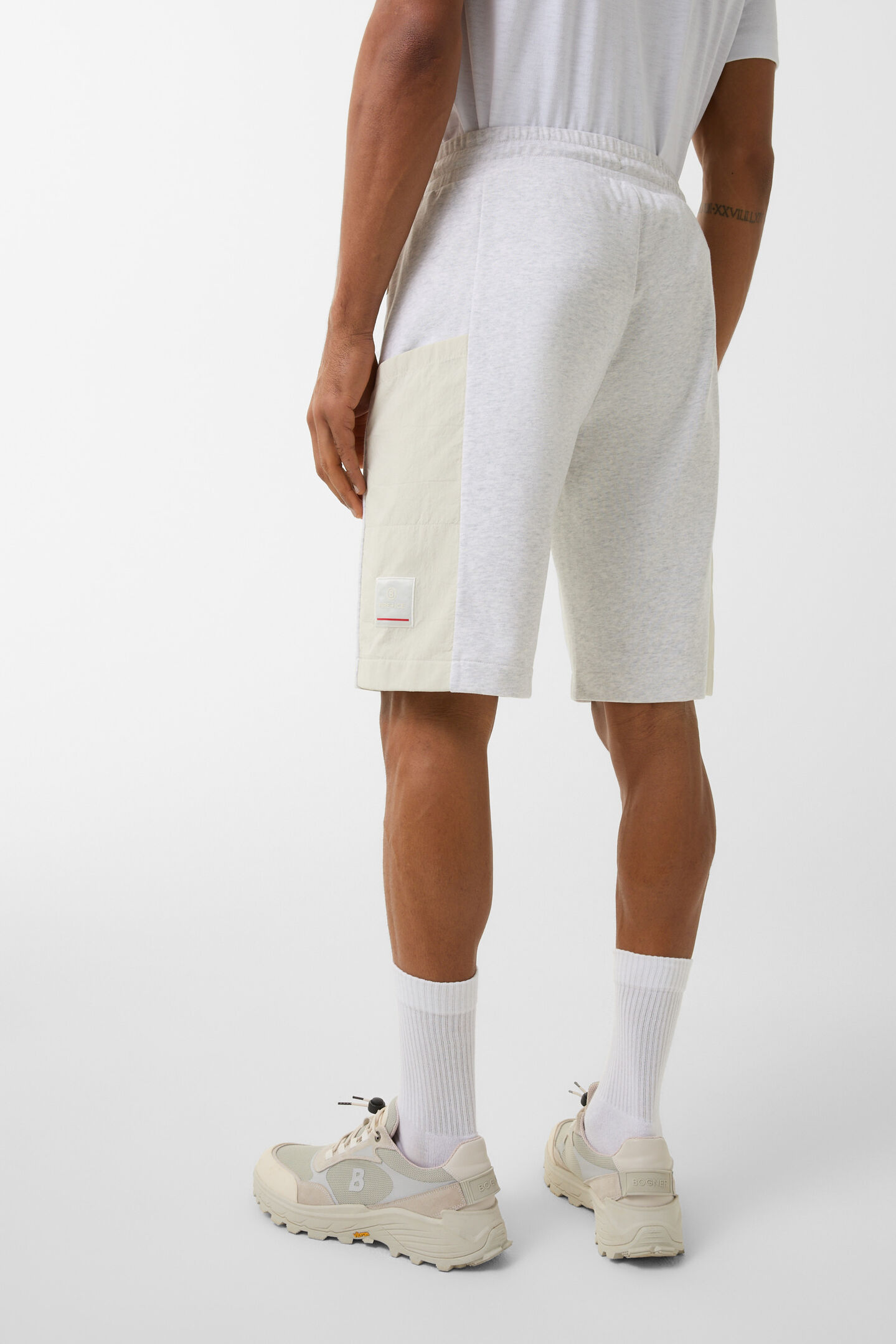 Leif sweatshorts Light grey/sand