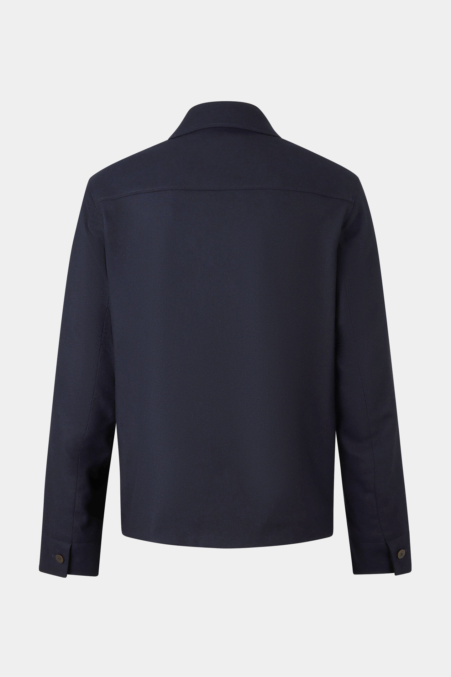 Mirco flanellen overhemd Marineblauw