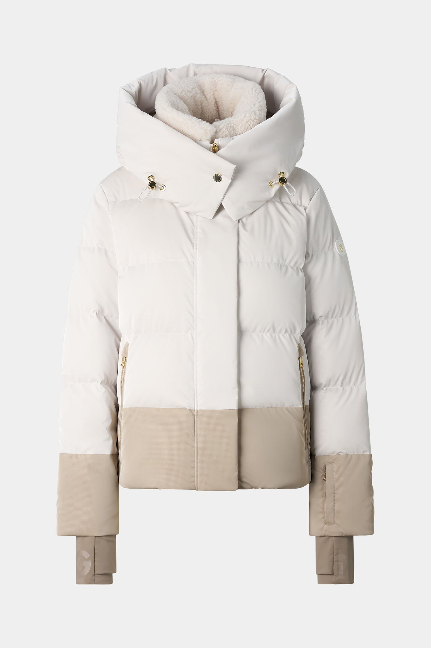 Ski-Daunenjacke Naia Off-White