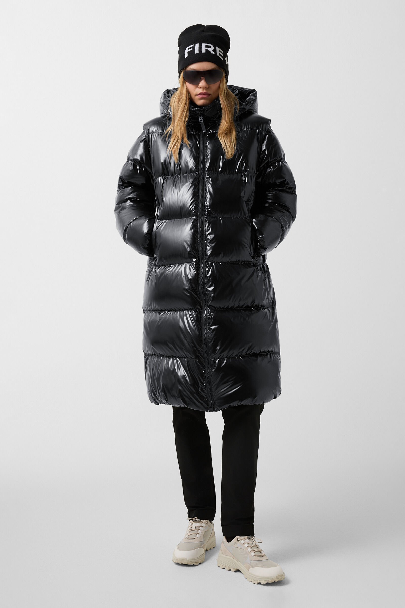 2-in1 down coat Asta Black