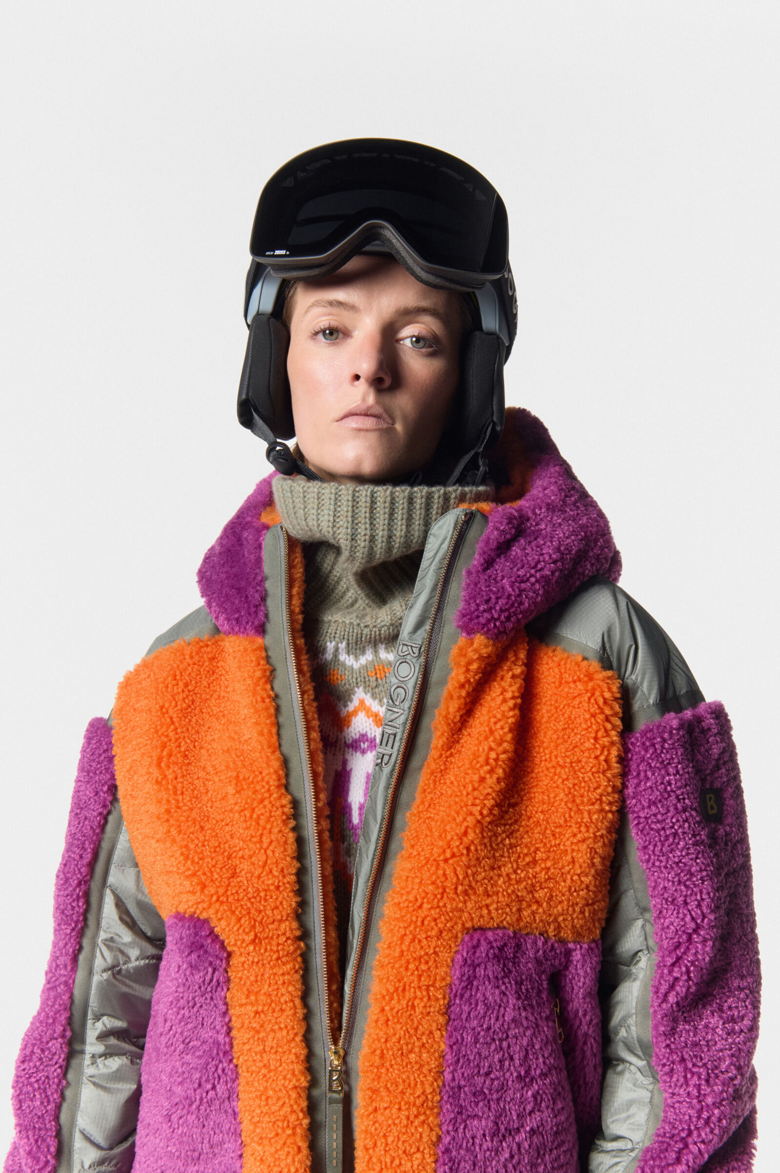 Skijacke Kora Orange/Violett