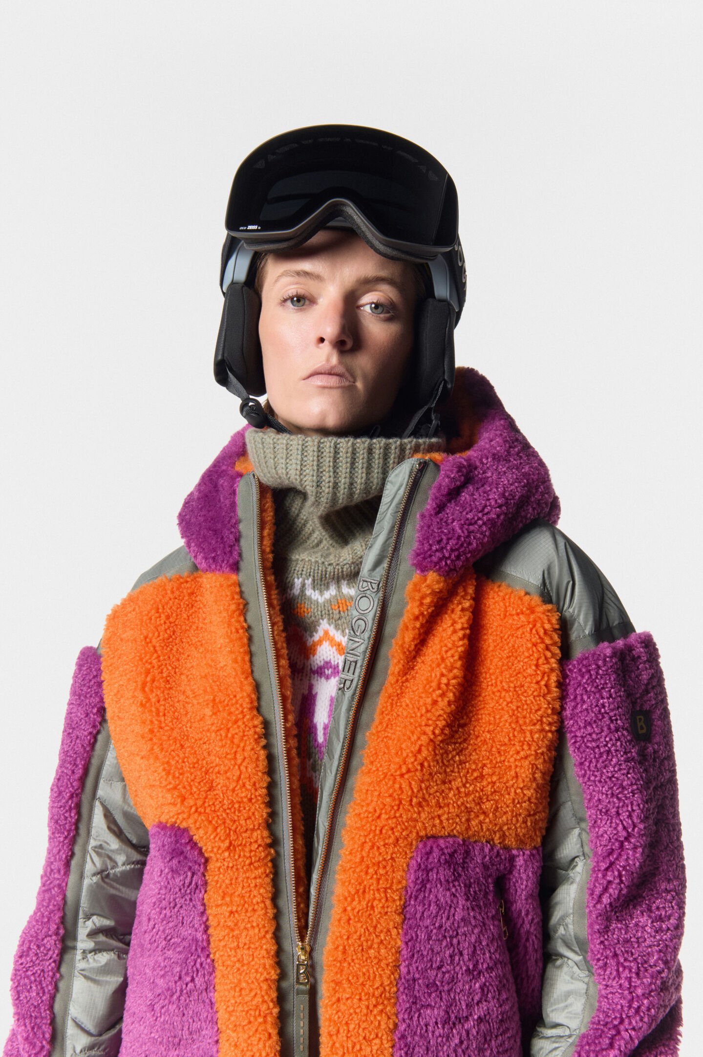 Kora ski-jas Oranje/paars