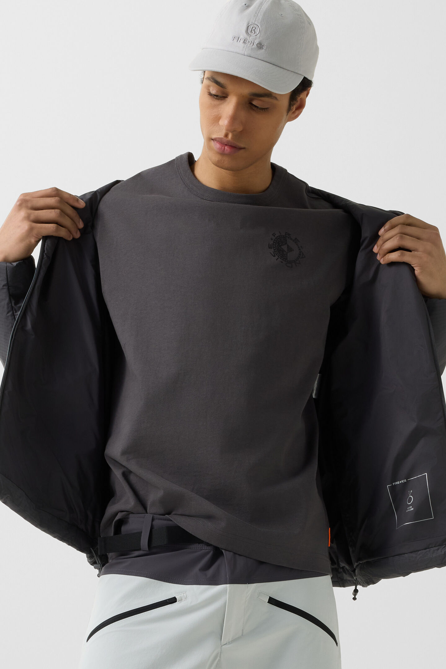 T-Shirt Lino Anthrazit