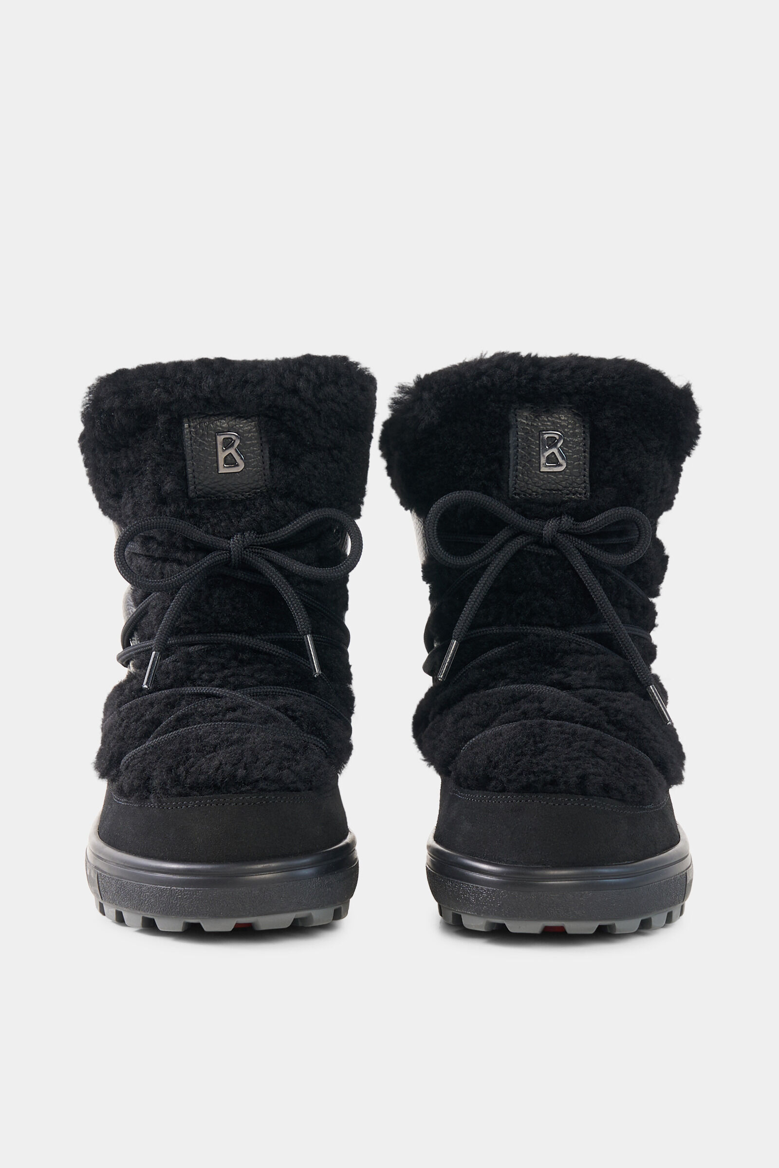 Snow Boots Chamonix mit Spikes Schwarz