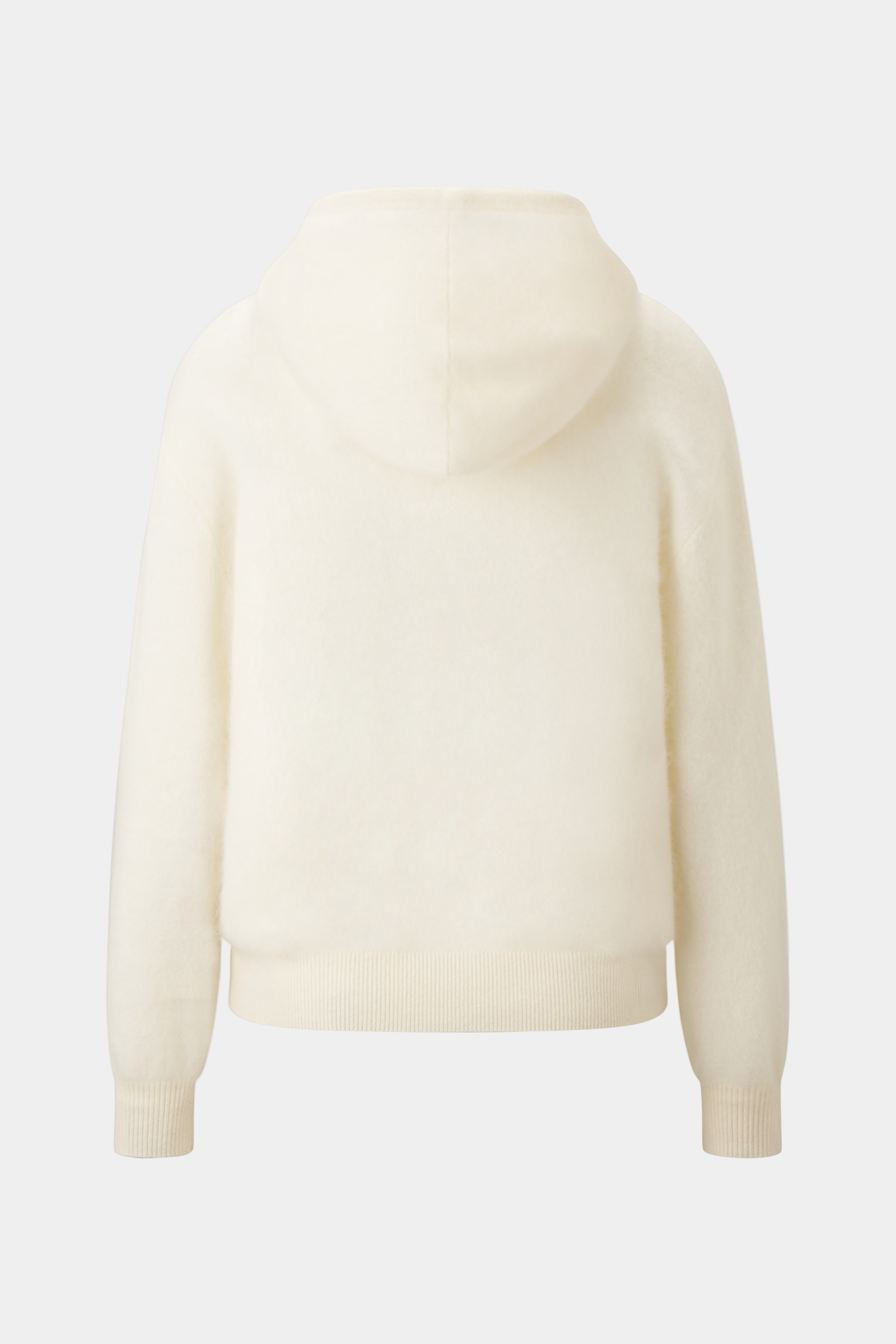 White fluffy zip up on sale
