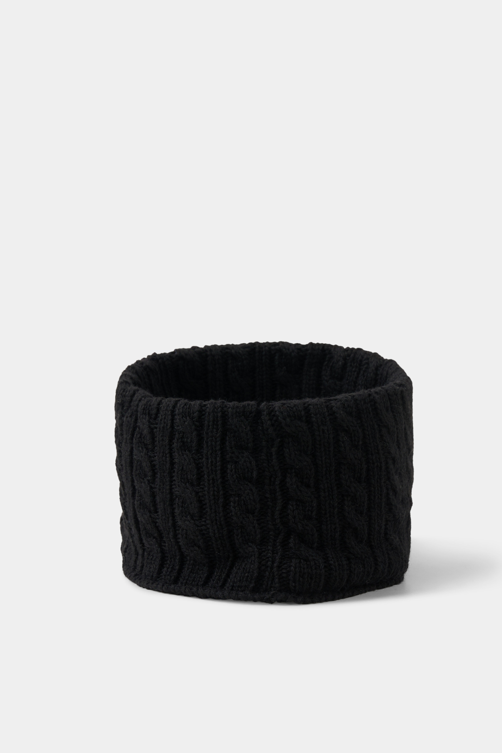 Bogner Tessa Visor Hat Black Cable Knit Wool Cashmere Blend Outdoors Active New C.C Warm & Thick Cable Knitted Brim Visor Beanie Cap, Black  main image 3