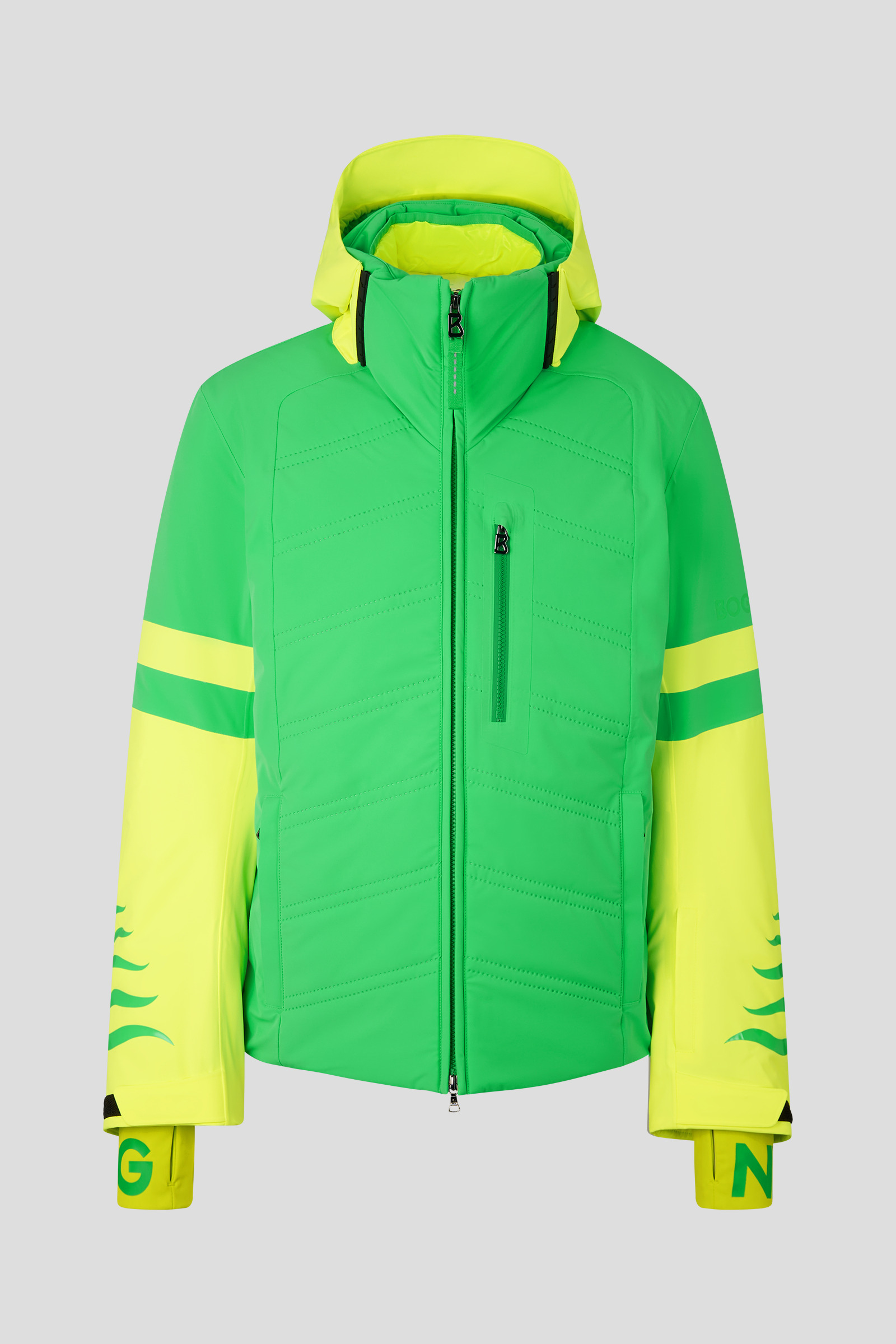 Neon yellow cheap ski jacket