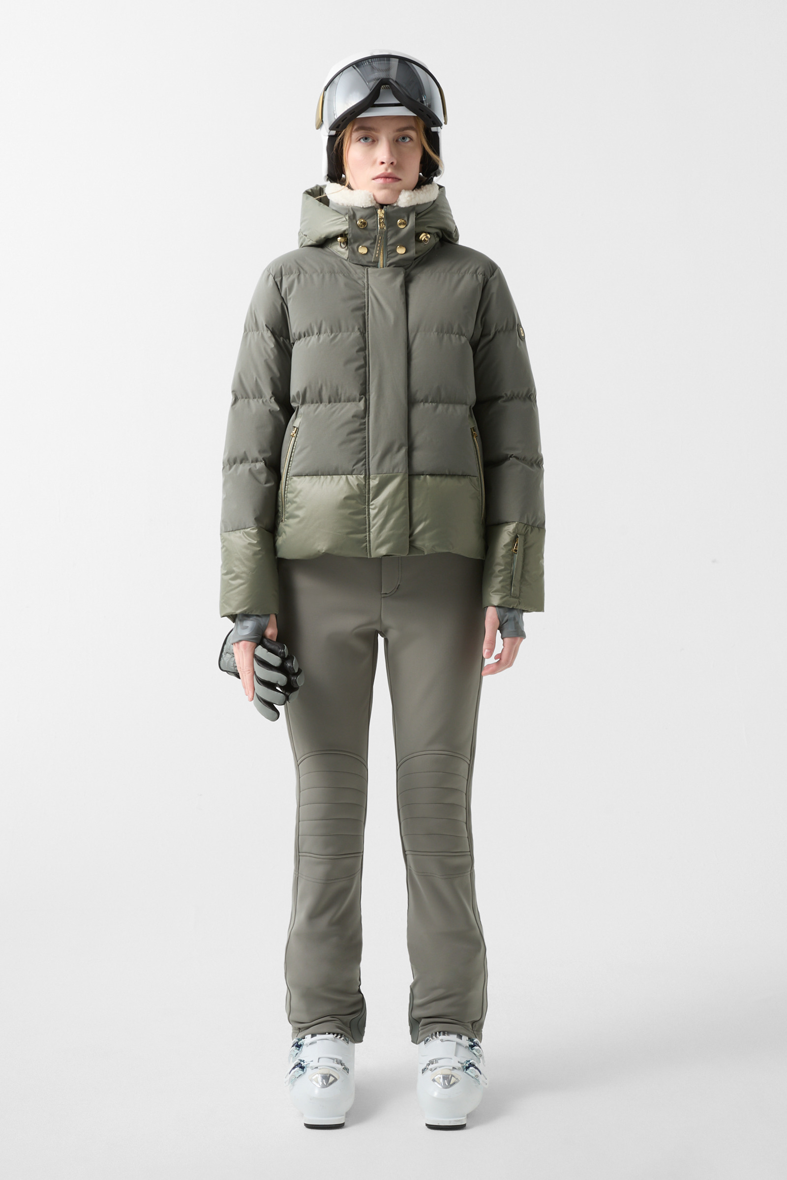 BOGNER　ダウンスキージャケット　スキーウェア　レディース 　カーキ　M BOGNER ダウンスキージャケット スキーウェア レディース カーキ M