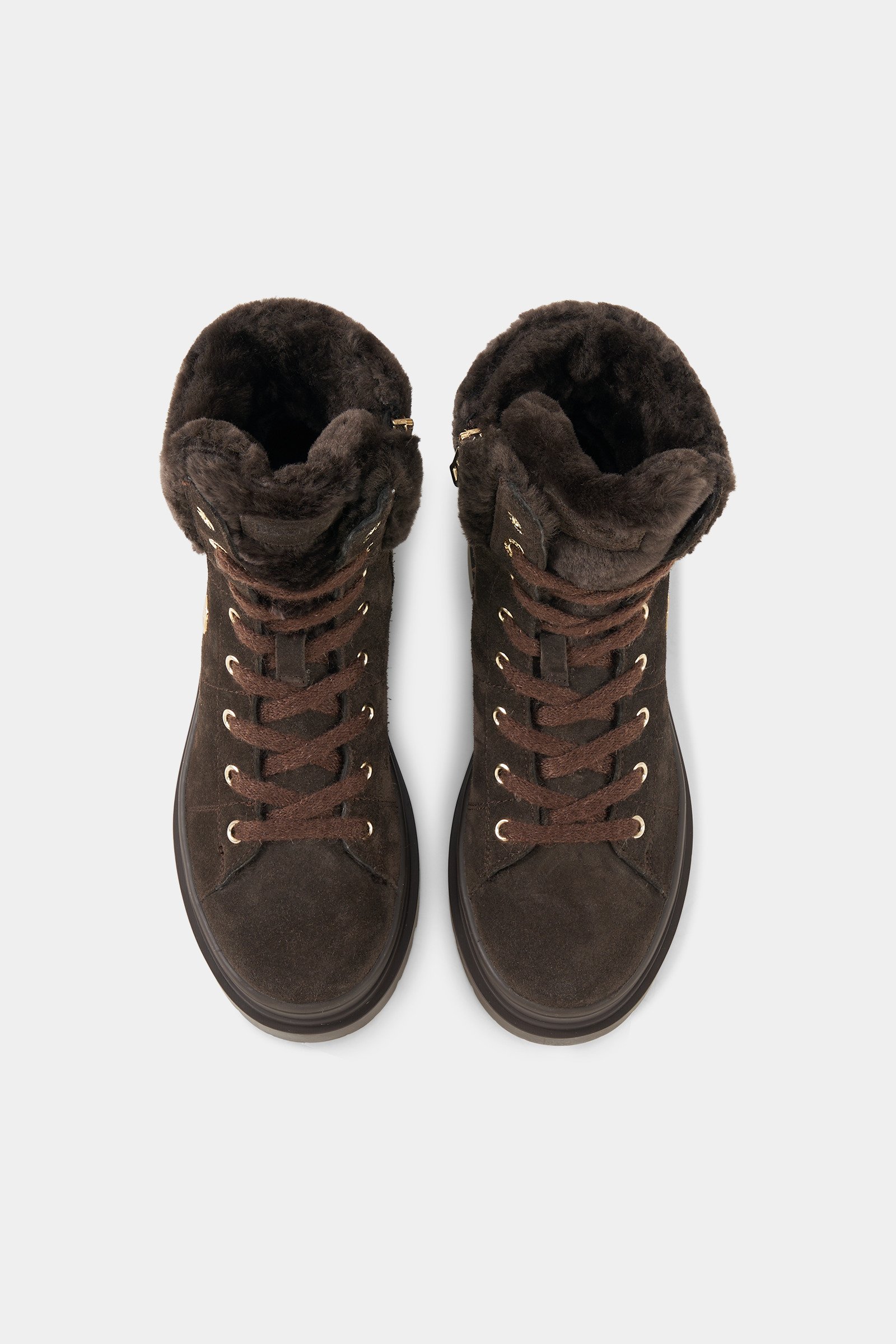 BOGNER St. Moritz lace-up boots with spikes for Women