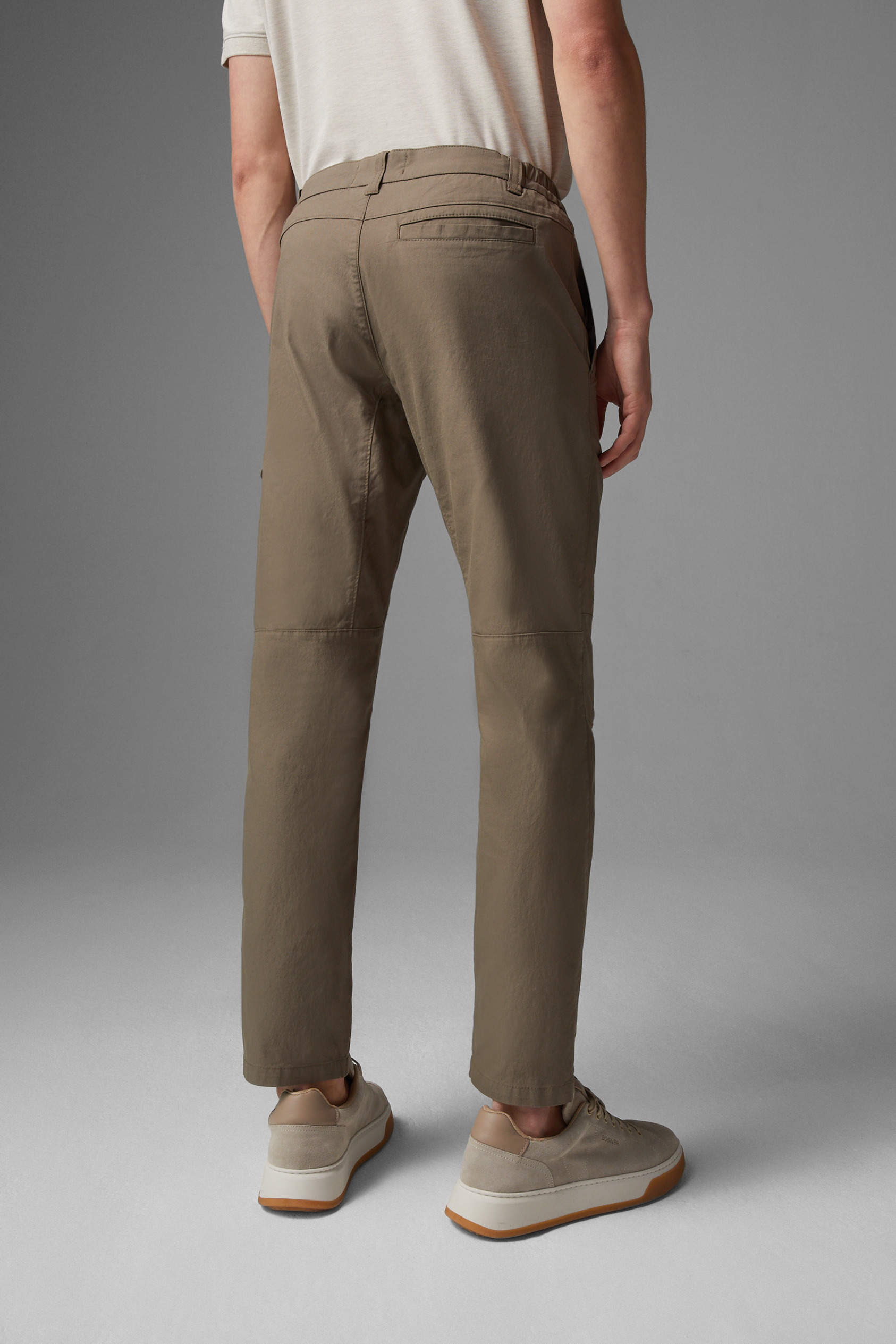 PABLO VINCI Oiled Chino Pants S natural PABLO VINCI Oiled chino