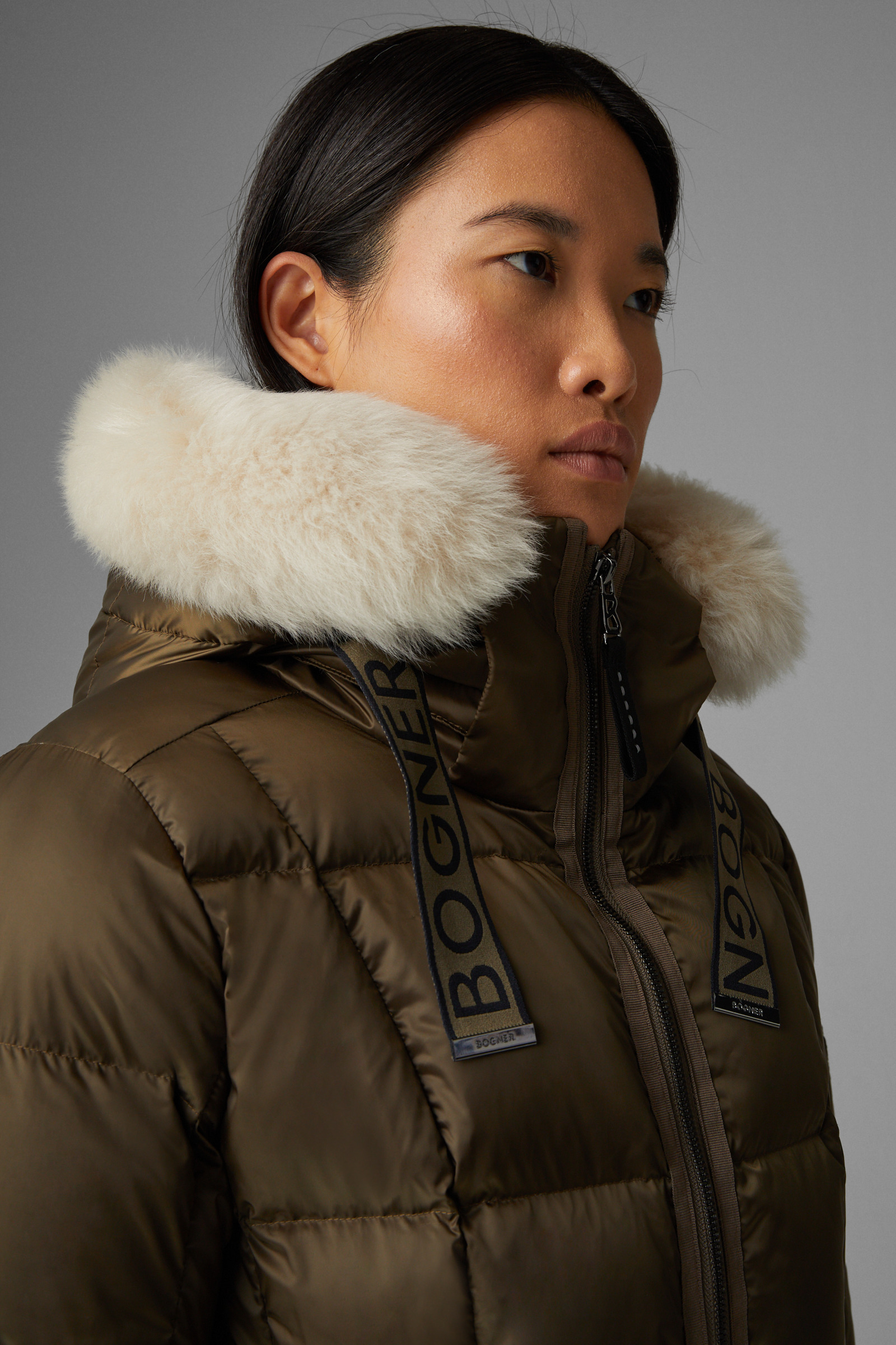 Balenciaga le bombardier oversized shearling jacket hotsell