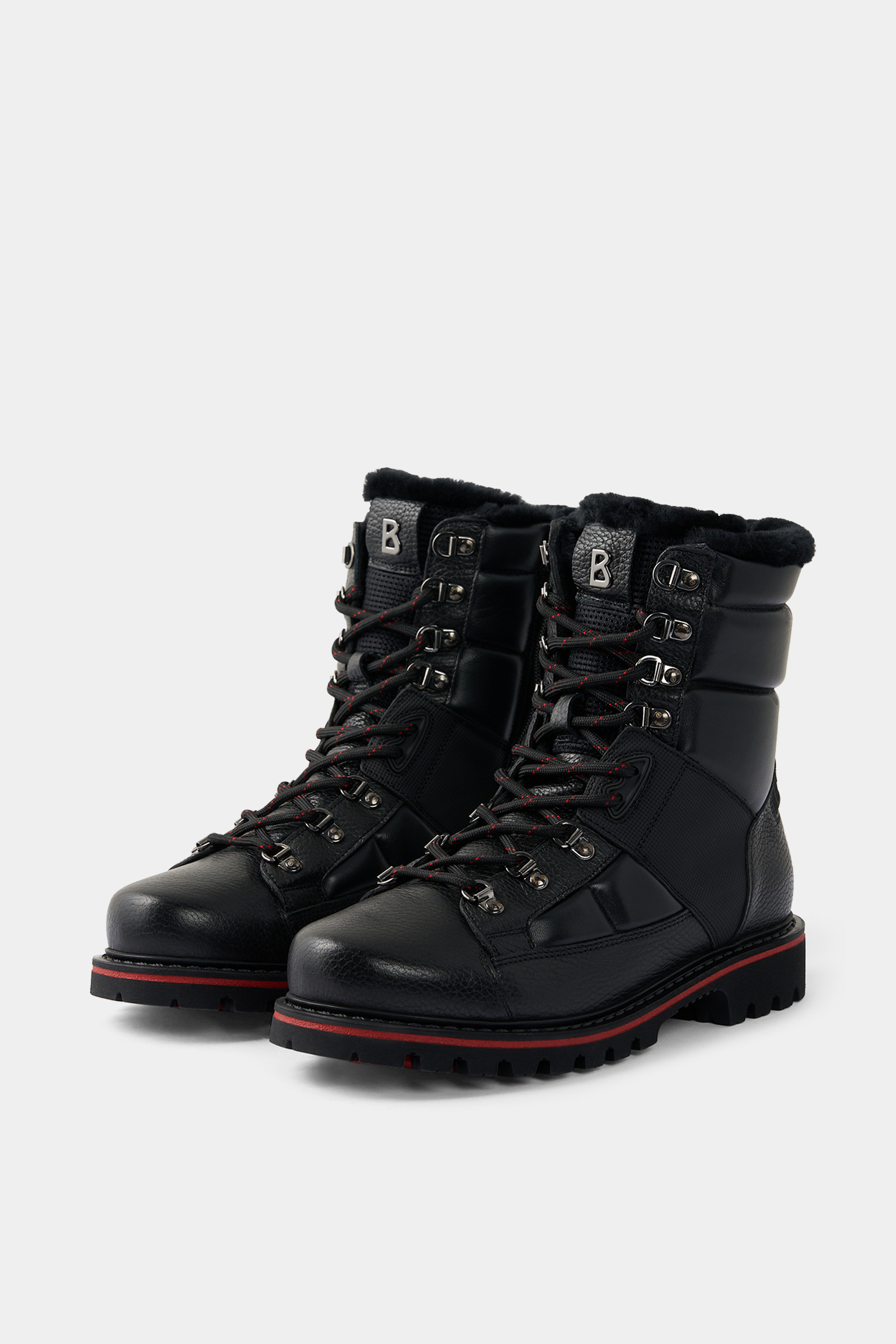Helsinki Lace-up boots with spikes