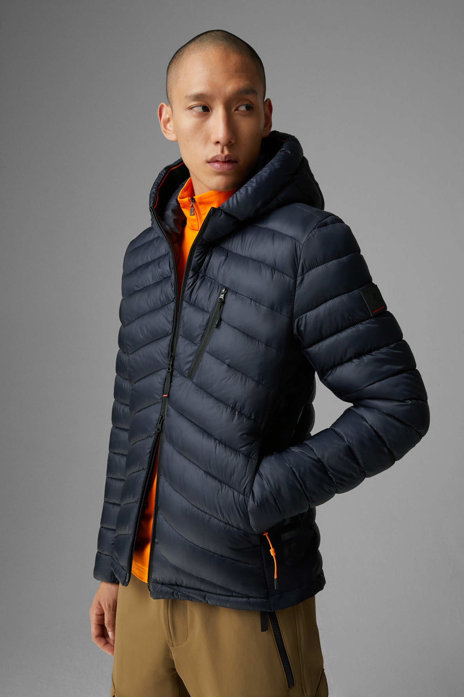Ombre men's winter quilted top jacket c124