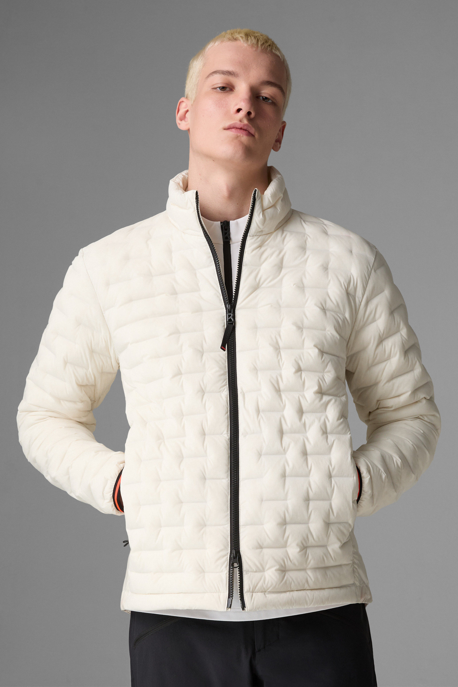 FIRE ICE Gray Lightweight down jacket for men