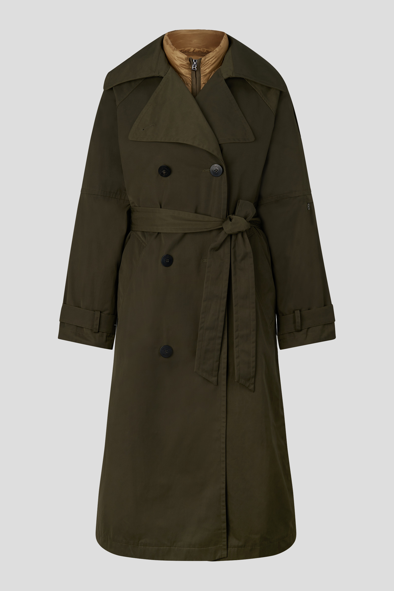 Olive green sales duster jacket