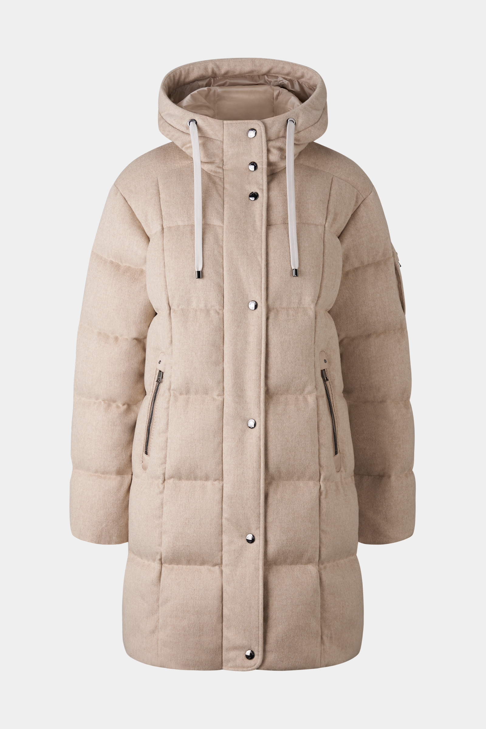 Bogner Fanja Cashmere and Down Coat Women Beige 6 S