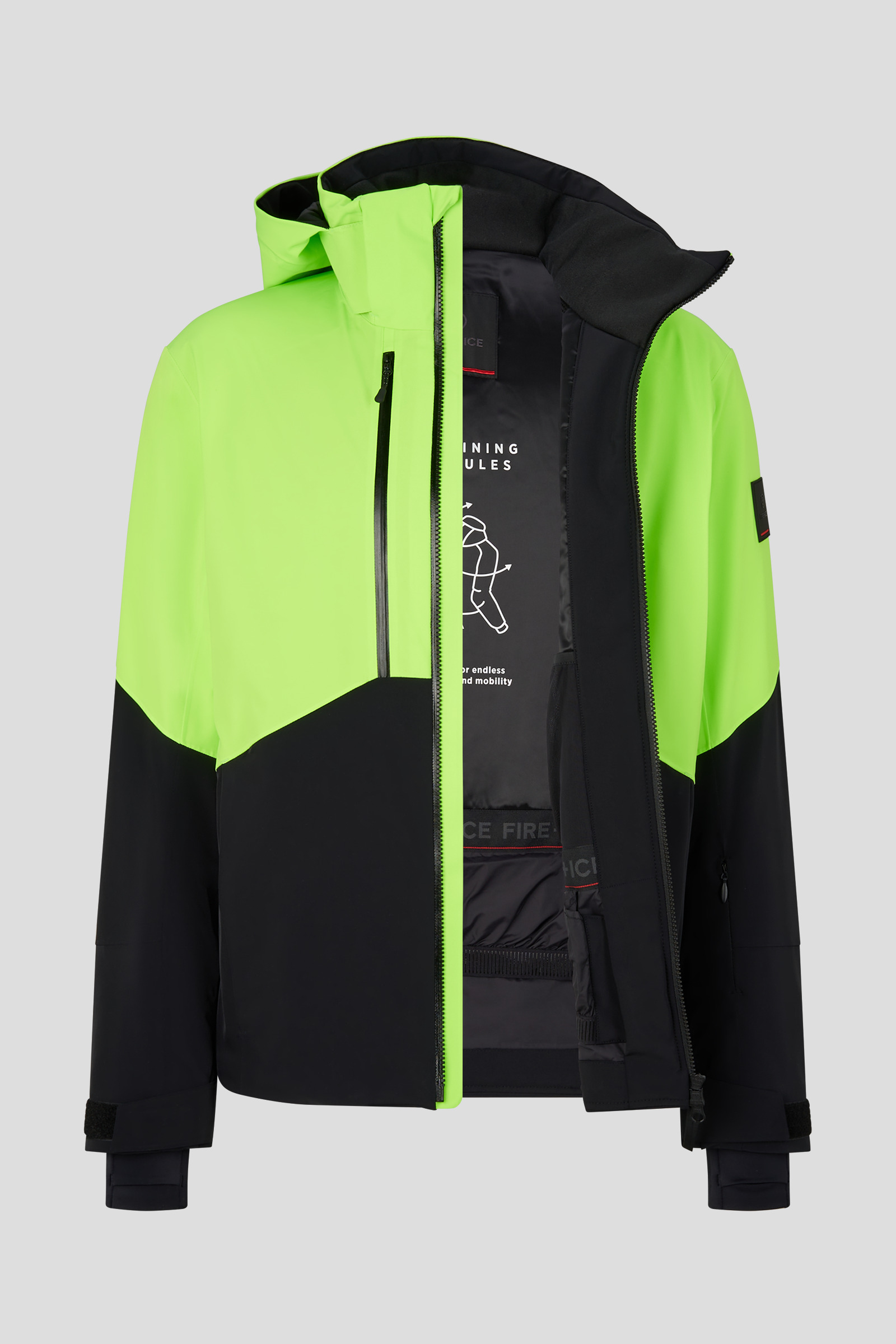 Black and green ski jacket 2025