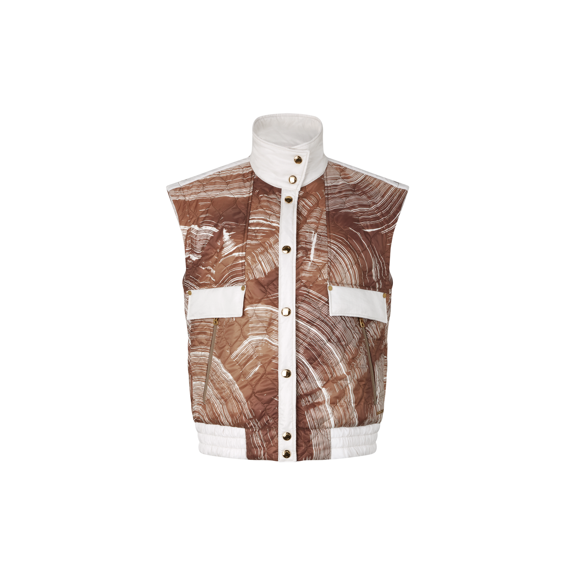 BOGNER Pinar Quilted gilet for women - Brown/Off-white - 10/L product