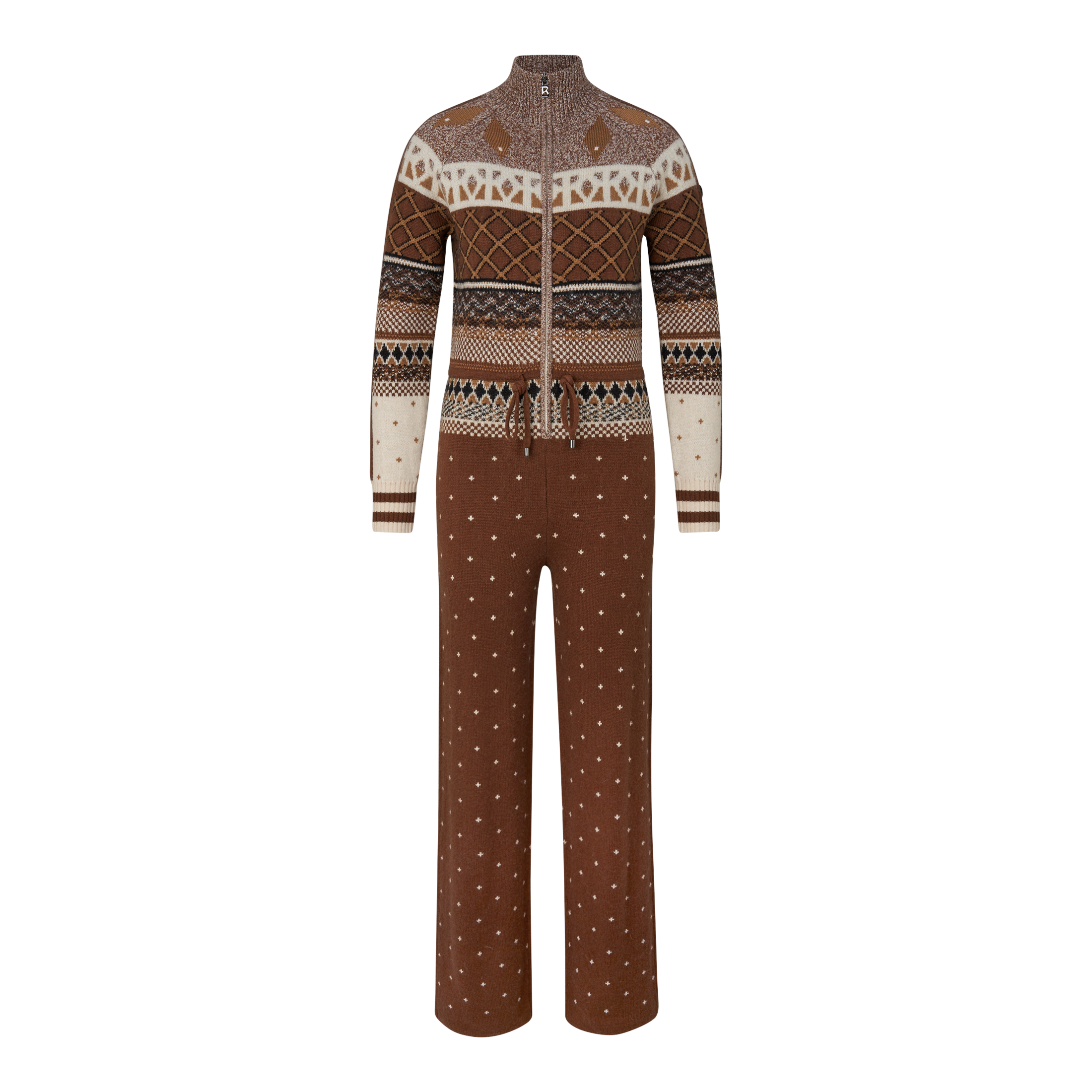 BOGNER Agnetha knitted overalls for women - Brown - 10/L