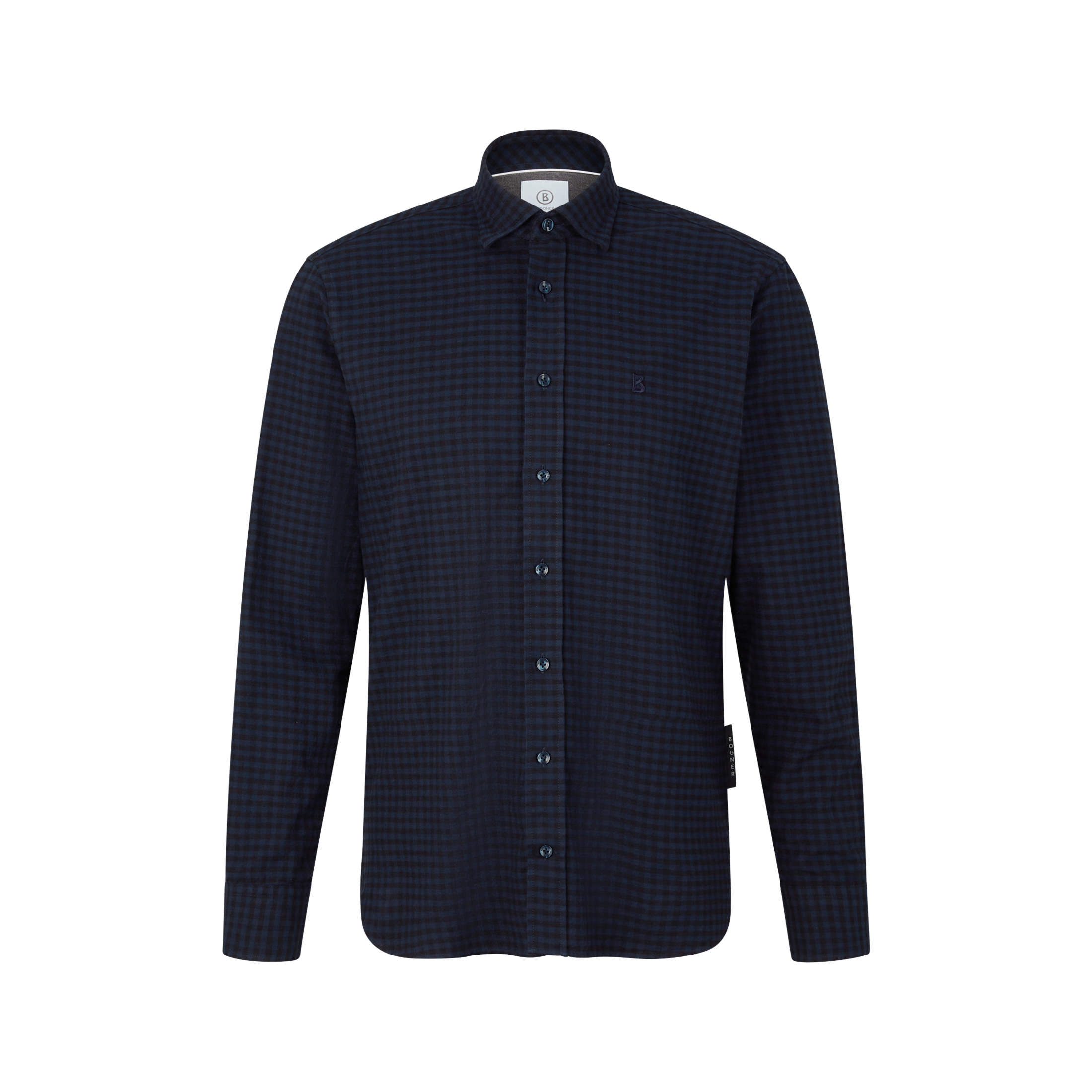 BOGNER Timi Flannel shirt for men - Dark blue/Black - 3XL
